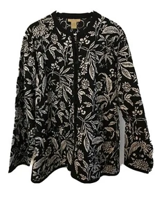 Pour Elle Blazer mit Knopfleiste schwarz-weiß - Größe 2X - neu mit Etikett! - Bild 1 von 8