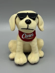 Raising Cane's Hund mit Sonnenbrille & rotem Bandana Werbung Plüschtier 8 Zoll Stofftier - Bild 1 von 10