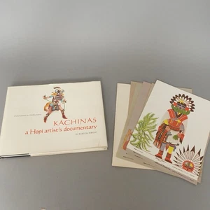 Kachinas a Hopi Artist's Documentary Barton Wright Prints First Ed Book SIGNED - Foto 1 di 18