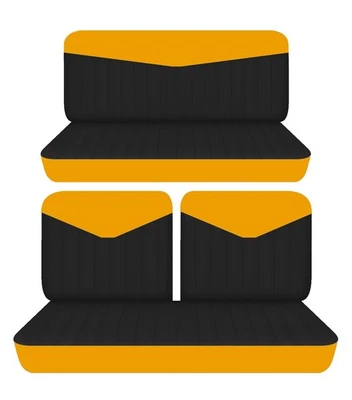 Se adapta a Mercury Monterey 1950 a 1968 2 puertas delanteras 50-50 cubiertas de asiento superior y trasero Foto 1 de 4