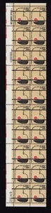 1608 Iron Betty Lamp Precancel Plate Block of 20 50¢ Stamps MNH Americana - Picture 1 of 2