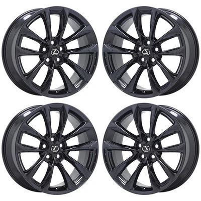 Juego de llantas 21" Lexus LC500 LC500h negras cromadas de fábrica 74361 74362 CAMBIO Foto 1 de 4