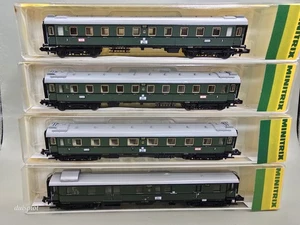 Spur N 4x Minitrix  3170 2x 3171 3172 Zugwagen Personenwagen In OVP   - Bild 1 von 19
