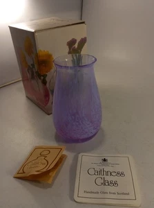 Rondo By Caithness Lilac Small Glass Vase 4151 Brand New In Box - Picture 1 of 17
