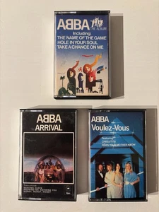ABBA - THE ALBUM / ARRIVAL / VOULEZ-VOUS (CASSETTE TAPES) - Picture 1 of 6