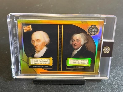 2025 Pieces Of The Past 1776 Freedom Fighters John Adams / Gerry Relic GOLD SSP - Image 1 of 2