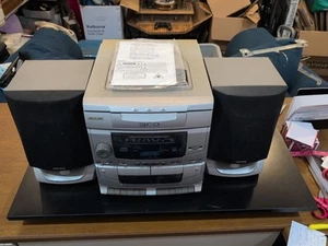 Audiovox CD2663 Stereo System CD AM/FM Cassette With Speakers Vintage w/Remote - Picture 1 of 9