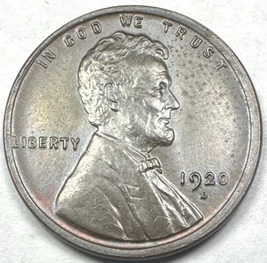1920-D LINCOLN WHEAT CENT PENNY CHOICE BU UNCIRCULATED FULL WHEAT LINES SHARP - Picture 1 of 2