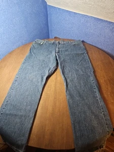 Wrangler Premium Quality Jeans Relaxed Fit Cotton Blend Men's Sz. 46 x 32 - Picture 1 of 16