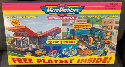 Micro Machines 1998 Highways & Byways On-M-T Gas Station/Water Works Car Wash - Image 1 of 3