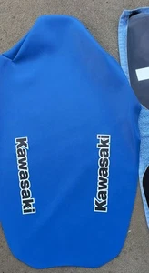 Kawasaki 92-93 Kx125-250 Blue Hot Wheels Seat Cover, Seat Cover Only!! - Picture 1 of 3