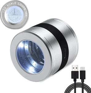 10x Vergrößerung LED und UV Licht Multifunktionale Skala Lupe  - Bild 1 von 9
