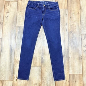 American Eagle Jeans Womens Size 8 Blue Outfitters Jegging  Stretch Skinny - Picture 1 of 16