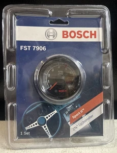 Bosch FST7906 Sport II 2-5/8" Tachometer BLACK RPM 0-8000 - Foto 1 di 3