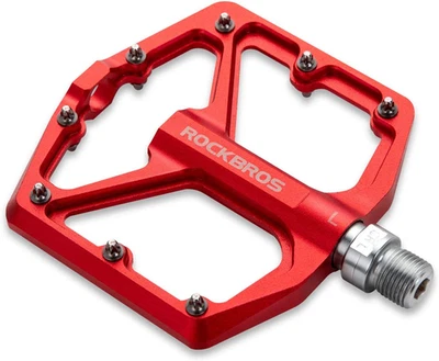 ROCKBROS Mountain Bike Pedals MTB Pedals Bicycle Flat Pedals Aluminum 9/16" Seal - Image 1 of 4