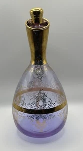 Murano Alexandrit Neodym Glas Karaffe mit Stopfen signiert mundgeblasen - Bild 1 von 12