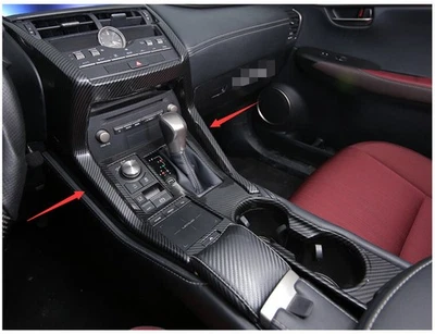 Marco de cambio de marchas de consola central de fibra de carbono para Lexus NX 200t 300h 2015-2021 Foto 1 de 3
