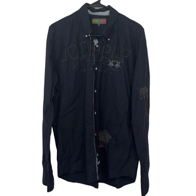 Camisa bordada con botones manga larga para hombre La Martina Jodhpur talla XL  Foto 1 de 4