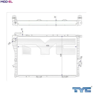 RADIATOR ENGINE COOLING 703-0005-R FOR BMW M54B30 3.0L M52B20 2.0L M52B28 2.8L - Picture 1 of 10