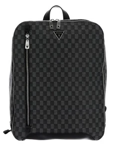 GUESS Torino Jet Set Eco Mochila Mochila Black Negro Gris Nuevo - Imagen 1 de 6
