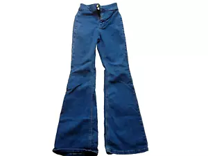 Orig. USA ASOS Damen Jeans Hose Vintage Style 70er Jahre NEUw. Blau Strech XS A1 - Bild 1 von 2