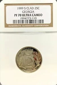 1999-S CLAD GEORGIA QUARTER PF 70 NGC - Picture 1 of 2