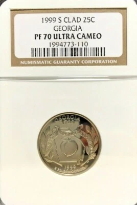 1999-S CLAD GEORGIA QUARTER PF 70 NGC - Image 1 of 2