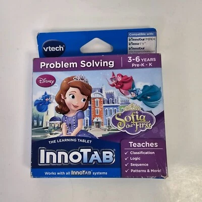 Vtech InnoTab Disney Princess Sofia the First Problem Solving Game Logic Pre K - Image 1 of 4