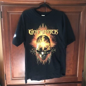 2006 Godsmack IV Men's Black XL Skull Design Double Sided Short Sleeve T-Shirt - Picture 1 of 6