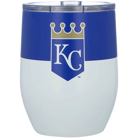 Kansas City Royals 16oz. Colorblock Stainless Steel Curved Tumbler Cover