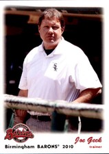 2010 Birmingham Barons Grandstand #7 Joe Geck Hickory North Carolina NC Card