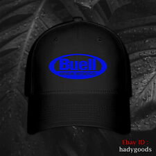 Buell Motorcycles Logo Black Hat Baseball Cap S/M and L/XL