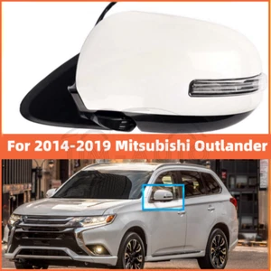 Driver Side Door Mirror for 2014-2019 Mitsubishi Outlander Power Heated w/Signal - Picture 1 of 8