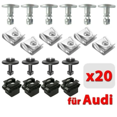 20x Unterfahrschutz Getriebeschutz Einbausatz Schrauben Fit für Audi A4 A6 A8 - Bild 1 von 4