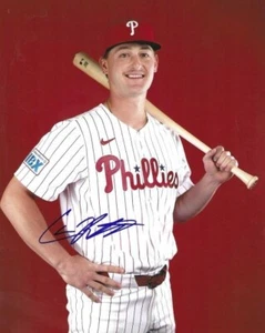 Signed 8x10 CALEB RICKETTS  Philadelphia Phillies Autographed photo - COA - Picture 1 of 1