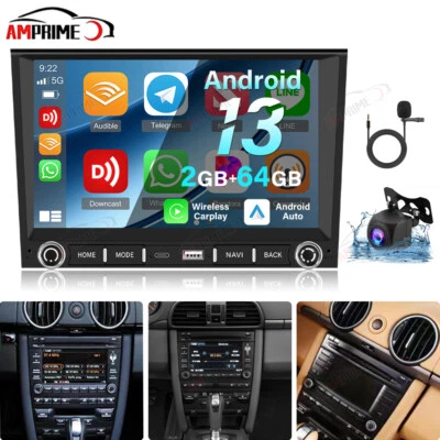 2+64G Android 13  Autoradio Carplay GPS NAVI WIFI Für Porsche Cayman 987 2005-08 - Bild 1 von 4