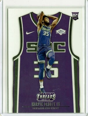 MARVIN BAGLEY III Kings 2018-2019 NBA Panini THREADS ROOKIE #144 - Image 1 of 2
