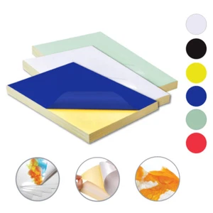 A4 Colour PVC Glossy Waterproof Self Adhesive Sticker Label Laser Print Paper - Picture 1 of 18