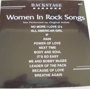 **KARAOKE CD+G DISC BS4817 WOMEN IN ROCK SONGS FREE UNTRACKED POST AUSTRALIA** - Picture 1 of 2