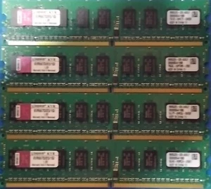 Kingston 4GB (4 X 1GB) PC2-5300 DDR2-667 DIMM SDRAM KVR667D2N5/1GI SERVER RAM ME - Picture 1 of 2