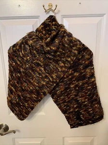 Sett Road Stole Handknitted Manos Del Uruguay worsted yarn Earth Colors - Picture 1 of 8