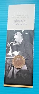 £2 Coin. ALEXANDER GRAHAM BELL CENTENARY OF DEATH TWO POUND COIN BUNC 2022. - Picture 1 of 2