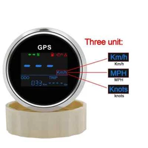 52mm Digital GPS Speedometer Odometer Gauge MPH Km/h Knots For Car Boat Marine - Picture 1 of 12