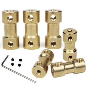Rigid Coupling Brass Shaft D9x20mm 2456mm Bore Coupler for CNC Motor Connection - Picture 1 of 6