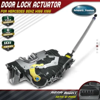 Actuador de cerradura de puerta para Mercedes Benz W166 X166 GL350 trasero derecho con cierre suave derecho Foto 1 de 4