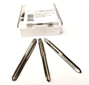 Juego de grifos M6 x 1,0 A1 469-0100 3 piezas de acero al carbono tapón cónico inferior 6 mm diestro - Imagen 1 de 6