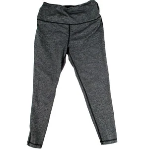 Women's L Everlast Basic Sport Leggings Activewear Pants Large Gray Black Stitch - Picture 1 of 6