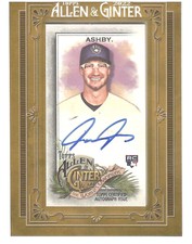 2022 TOPPS ALLEN & GINTER AARON ASHBY MINI FRAMED AUTO RC ROOKIE