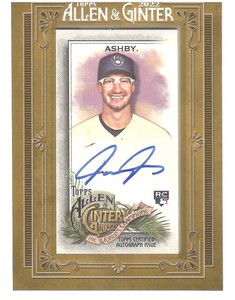 2022 TOPPS ALLEN & GINTER AARON ASHBY MINI FRAMED AUTO RC ROOKIE
