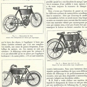 Motocyclettes et Bicyclettes nouvelles - - Article de presse 1904 - Imagen 1 de 3